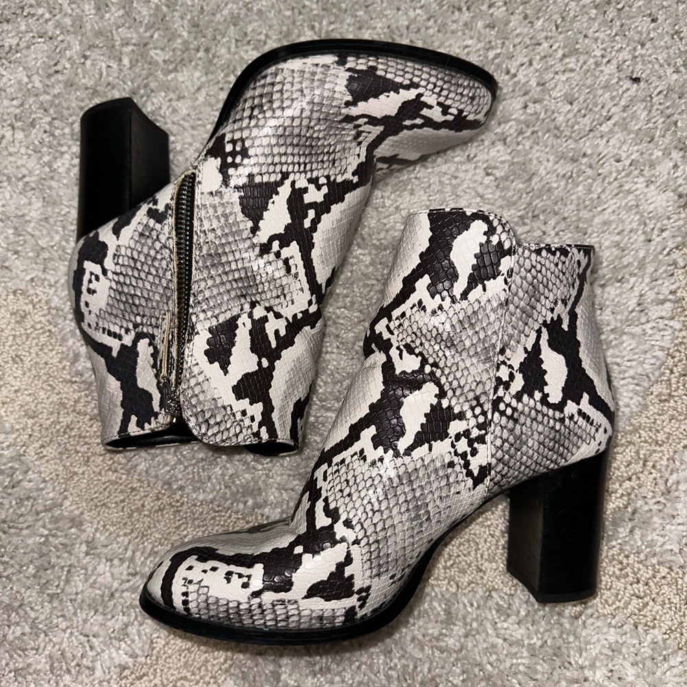 Aldo Snakeskin booties